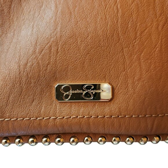 Jessica Simpson Women's CAMILLE Studded Western Style Saddle Bag Purse NWOT - Picture 6 of 13